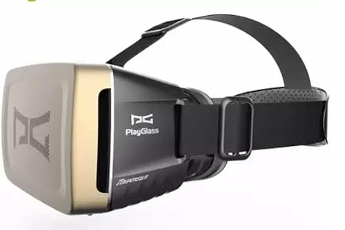 CYPHON VR Glasses Set Box, Virtual Reality Sets for Phone/Android (4-6 Inch Screen) Smart Phone 3D VR Goggles Glasses for Kids and Adults (Golden Black)