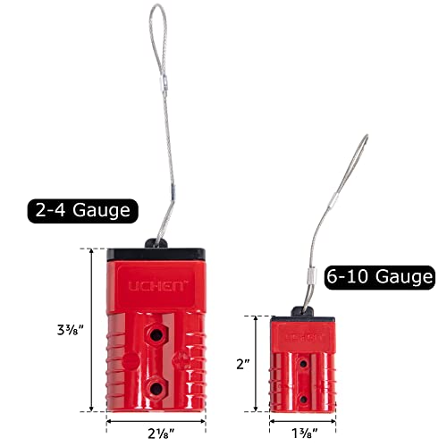 image for HYCLAT 6-10 Gauge Wire Connectors, 50A Battery Quick Connect Disconnec