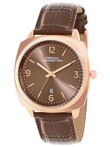 French Connection Analog Brown Dial Mens Watch-FCN084BRL (B0D78LF95H) Amazon Price History, Amazon Price Tracker