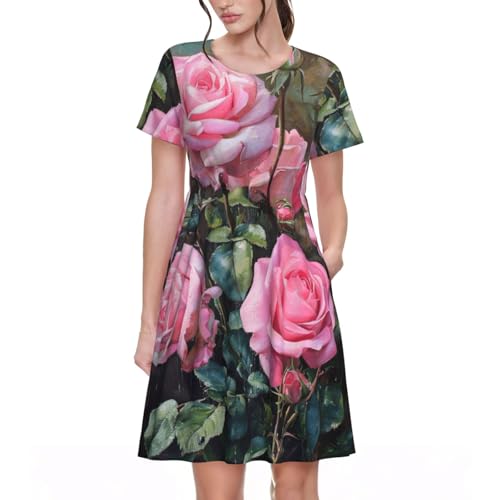 Robe d'été élégante fleurie pour vos terrasses et soirées de vacances