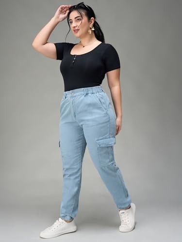 Image of Miss Chase A+ Women's Bootcut High Rise Regular-Length Stretchable Denim Shaping Jeans
