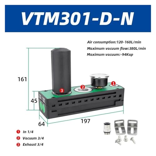 Générateur de vide multi-étages VTM aspiration pression négative