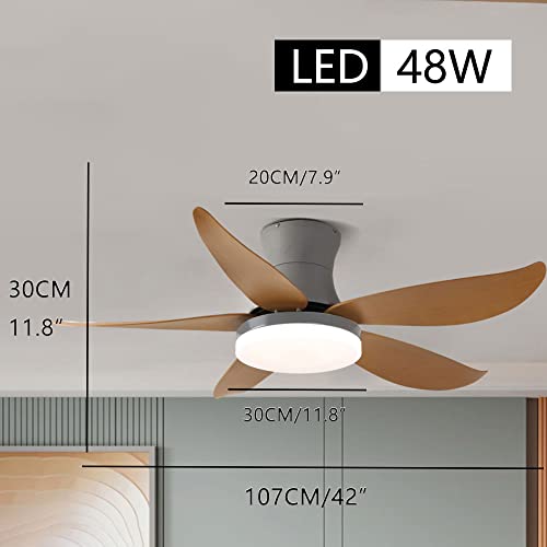 Plafonniers ventilateur éclairage LED dimmable 42in 3 vitesses