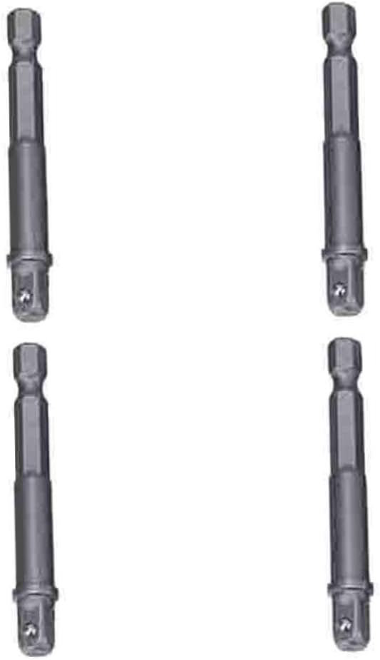 TEHAUX 12pcs Hexagonal Handle Square Socket Extension Bar Sleeve Connecting Rod for Manual and Power Tools Compatible Electric Screwdrivers and Drills