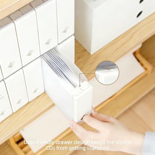 Estuche compacto con diseño estriado para almacenamiento eficiente de álbumes 7