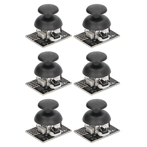 Joystick Sensor Game Controller Módulo X Y Dual Ejes Kit de Reemplazo KY-023 Reemplazo Joystick Analógico Thumb Stick, 6 sets Módulo de palanca de mando del juego,
