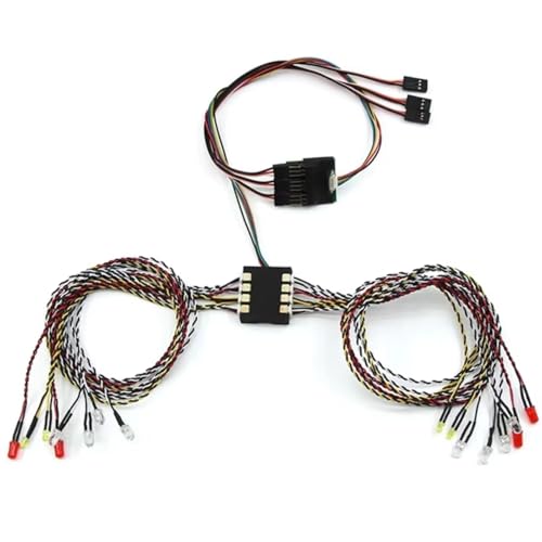 Faros de freno e intermitentes RC para Kyosho y Tamiya sistema de iluminación para pistas nocturnas