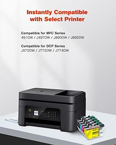 ejet LC3213 Ink Cartridges Replacement for Brother LC-3213 LC-3211 for MFC-J491DW MFC-J497DW DCP-J572DW DCP-J772DW DCP-J774DW MFC-J890DW MFC-J895DW (Black Cyan Magenta Yellow, 5-Pack)