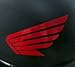 Reflective Powersport Wing - 3" x 2" die cut vinyl decal for helmets, windows, cars, trucks, tool boxes, laptops, MacBook - virtually any hard, smooth surface