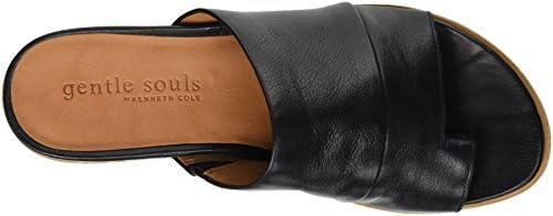 Gentle Souls by Kenneth Cole Women's Women's Lavern Toe Ring Platform Slide Sandal, Black, 5.5 | Image 4