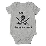 AW Fashions Arrr Change Me Booty Baby Bodysuit Fun and Adorable Newborn Clothing Trendy Infant Outfit...