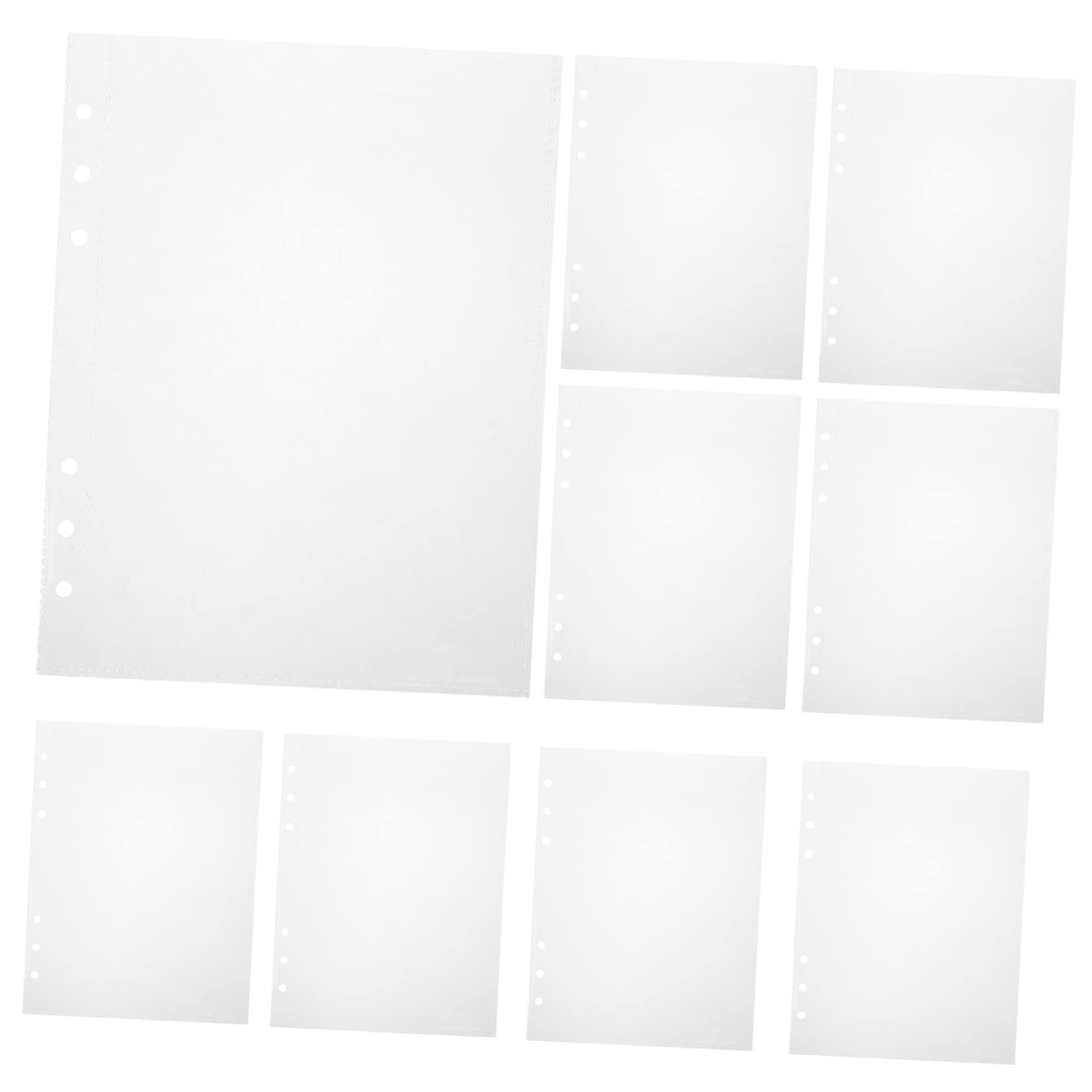 PRETYZOOM 30pcs Card Holders Photo Album Inner Pages for Scrapbooking Travel Business Trips Organized Storage