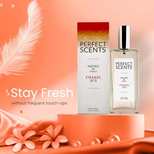 Image of Perfect Scents Fragrances, Inspired by Chanel's No. 5, Women's Eau de Toilette, CLEAN, Vegan, Paraben-Free, Phthalate-Free, Never Tested on Animals, 3.4 Fluid Ounces