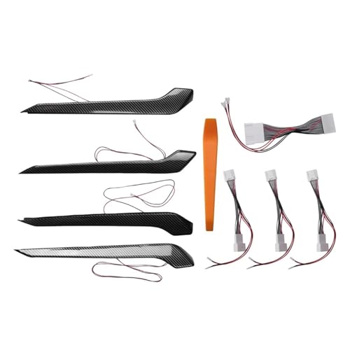 Car lights interior Car Carbon Fiber Door Panel Ambient Light L-ed Atmosphere Lamp Blue Colors Fit For Toyota RAV4 Wildlander 2020-2022 Enhance nighttime driving experience