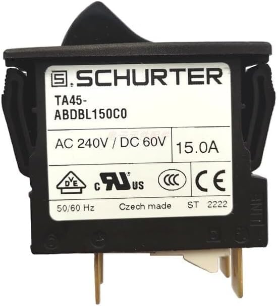 Reliable Protection for Electrical Systems TA45-ABDBL150C0 Thermal Circuit Breaker 2-Pole 15A 240VAC 60VDC