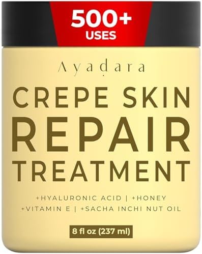 AYADARA Crepey Skin Repair cream 8oz, Firming Lotion for Loose Skin, Crepe Corrector Collagen Cream for Body Tightening, Wrinkle Cream for Face, Neck, Arms and Legs, 500+ Uses