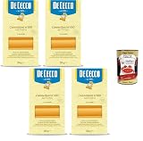 Italian Gourmet Bundle Cannelloni all’Uovo N°100 4 x 250 g + Italian Gourmet Polpa, Eier-Cannelloni zum Füllen und Überbacken, italienische Pasta, 1 kg Vorteilspack