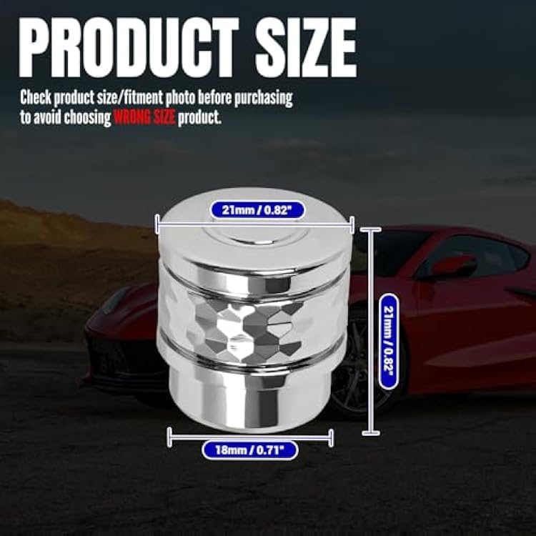 Chrome Volume Control Knob,Volume Dial Tuner Control Knob Cap Stereo Knobs Rotary Switch Button Cover Accessories for Corvette C8 Stingray Z51 2020+ and for C8 Z06 2023+/E-Ray 2024+ (Style 2)