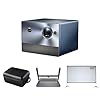 Hisense Paquete C1, pantalla exterior de 120 pulgadas, funda de transporte, cardán incluido, proyector portátil triple láser 4K UHD, hasta 300 pulgadas, Smart OS, Dolby Vision HDR10 (renovado)