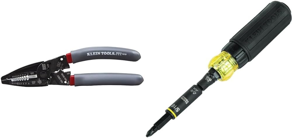 Klein Tools Wire Stripper, Crimper & Screwdriver 11-in-1 Multi Tool Bundle