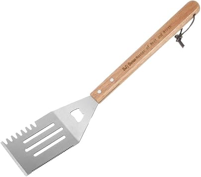 Dads Domain Master of Meat and Mirth - Engraved BBQ Spatula, A Celebration of Dads Reign Over the Grill and the Laughter it Brings