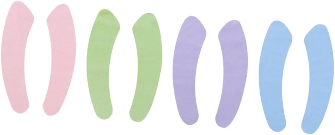 Mipcase 8pairs Washable Toilet Seat Covers Soft Fuzzy Mats for Comfort Self-adhesive Toilet Seat Pads Reusable Easy to Install