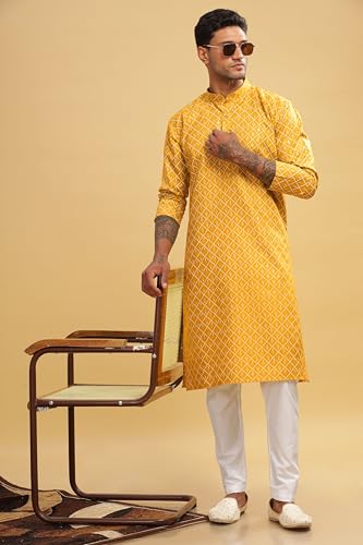 Image of BE ACTIVE Cotton | Traditional and Elegant Look | Indian Kurta for Men | Full Sleeve Kurta