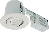 Liteline RC402C18R3-LED-EC-FW All-in-One 4-inch LED Recessed Combo with Remodel Housing, 6W LED PAR1