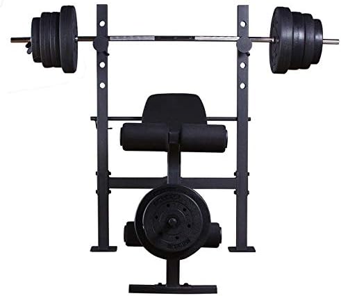 OMaju Fitness Equipment abdominal boards, Multifunction Weightlifting Bed, Bed Home Fitness Equipment Barbell, Dumbbell Bench Squat Rack Bench Press