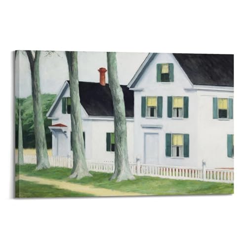 Edward Hopper Deux Puritains toile murale 30x45 cm pour decoration salon