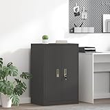 Anself Industrieller Büroschrank mit abschließbaren Türen - Stahlkonstruktion & effizientes Lagendesign Model891724