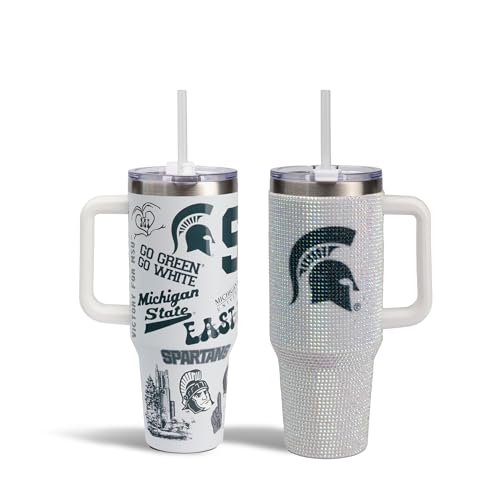 The Memory Company Officially Licensed NCAA - Michigan State University 2-Pack Game Day Tumblers Team Spirit/Bling