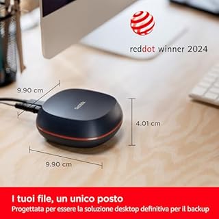 SanDisk Desk Drive SSD 8TB Desktop SSD Esterno compatibile con Windows e Mac backup automatici velocità fino a 1000 MB/s Unità a Stato Solido ad Alta Capacità Formattato exFATUSB-C USB 3.2 Gen 2