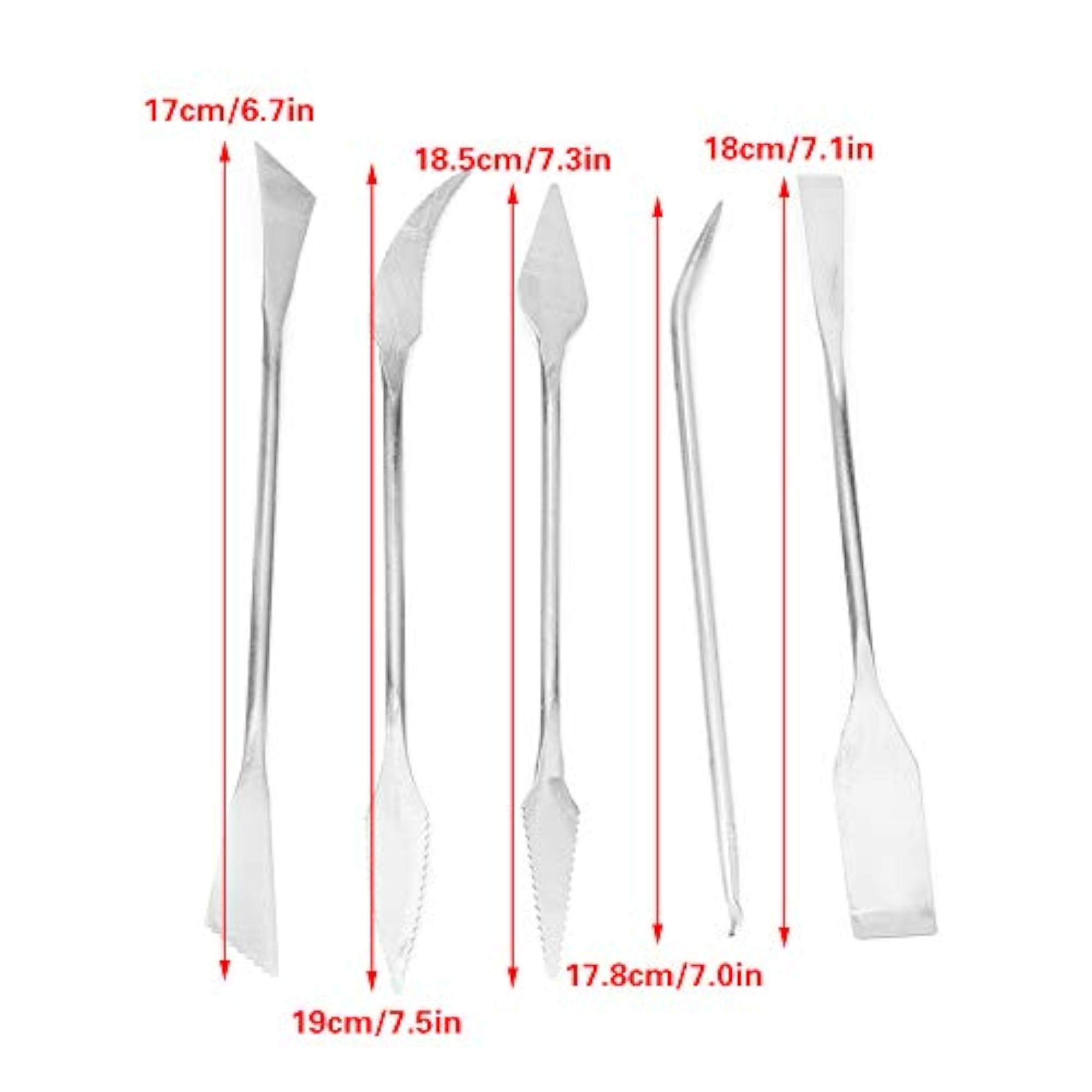 Set of 2 Flexible Pottery Tools for Easy Storage