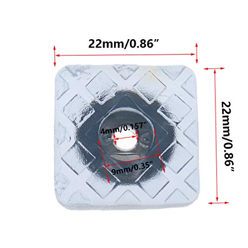 Rannb Rubber Feet Square Shape Non-Slip Rubber Furniture Floor Pads For Chair Leg Feet Wood Floor -Pack Of 20 #TOP1