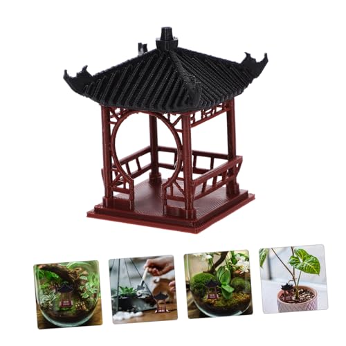 Modèle de pavillon sculpté léger et lavable pour micro-paysage - 6