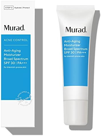 Murad Anti-Aging Moisturizer Broad Spectrum SPF 30 (UPDATED PACKAGING) | Grease-Free Face Moisturizer for Women & Men - Anti-Aging Face Cream with SPF, 1.7 Fl Oz