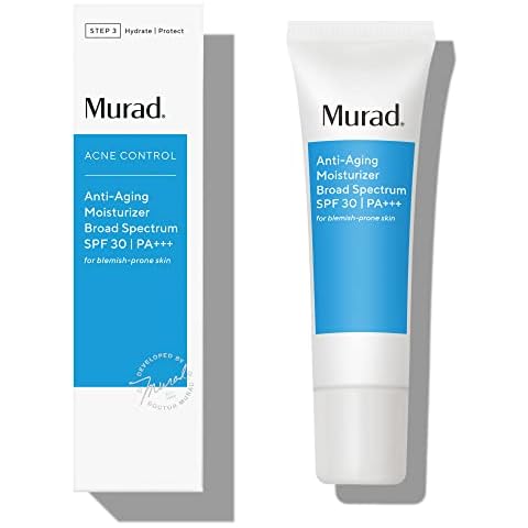 Murad Anti-Aging Moisturizer Broad Spectrum SPF 30 - Acne Control Grease-Free Face Moisturizer for Women & Men - Anti-Aging Face Cream with SPF, 1.7 Fl Oz Cover