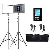 【Was Sie bekommen】: 2 * Videolicht, 2 * Lichtständer, 2 * Schuhhalterung, 2 * Gleichstromadapter, 1 * Tragetasche, 1 * Anleitung. Wenn die Produkte, die Sie erhalten, Probleme haben, können Sie sich gerne an uns wenden. Sie erhalten innerhalb von 24 Stunden an Werktagen eine Lösung für das Produkt.