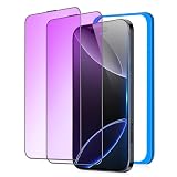 IMAFU ブルーライトカット iPhone16Pro 用 ガラスフィルム ブルーライト アイフォン16プロ 用 フィルム 液晶 保護 強化ガラス （6.3インチ）【全面保護/高透過率/耐衝撃/気泡ゼロ/貼り付け簡単/ガイド枠付き/2枚セット】