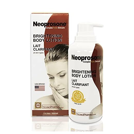 NEOPROSONE, Lactic Acid Lotion | 13.5 Fl oz / 400ml | AHA Body Cream | Fade Dark Spots on Body, Knees, Armpit, Underarm | with Shea Butter, For Women and Men