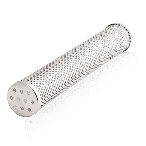 BBQ-Toro Edelstahl Räucherrohr Victoria | Ø 5 x 30 cm | Räucherröhre für Gasgrill, Holzkohlegrill, Elektrogrill | Smoke Pipe, Smokerröhre, Smoke Tube, Grill Räucherbox, Smoker Box