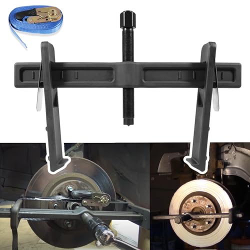 johntruck 6980 Brake Drum and Rotor Puller Kit/Brake Drum Hub Puller/Brake Rotor Removal Tool for Removing Brake Drums Rotors Drive Wheels Gears Flywheels and Pulleys