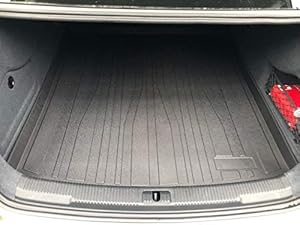 EACCESSORIES EA Cargo Liner - Trunk Mat for Audi A6 S6 Sedan 2012-2018 – Weather-Resistant Trunk Mats for Cars with Raised Lip – Non-Slip Car Trunk Mat Rubber – Easy to Install – Laser Pre-Cut Design