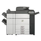 Used Sharp MX-7580N Color Laser Multifunction Printer - 75ppm, Copy, Print, Scan, 4K Stacking 50-Sheet Staple...