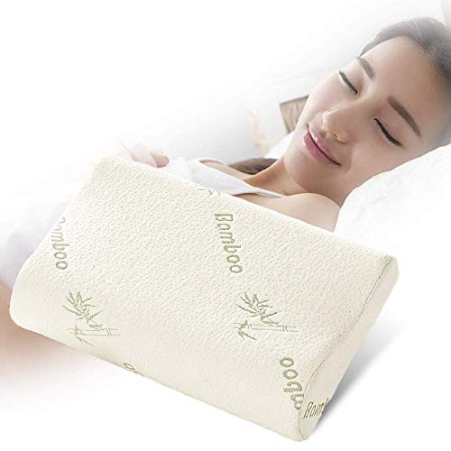 Almohada Viscoelastica, lmohada Cervical Antiacaros con Altura Ajustable,Ortopedica Diseño Ergonómico Terapéutico,Previene dolor de Espalda y Cuello