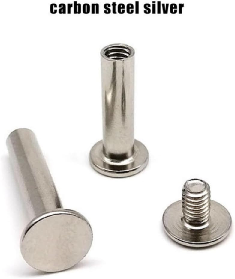 Rivets,Chicago Screws, 5pcs 304 A2-70 Stainless Steel Post Binding Screw Rivet Stud Nail Leather Bag Belt Photo(5x115mm)