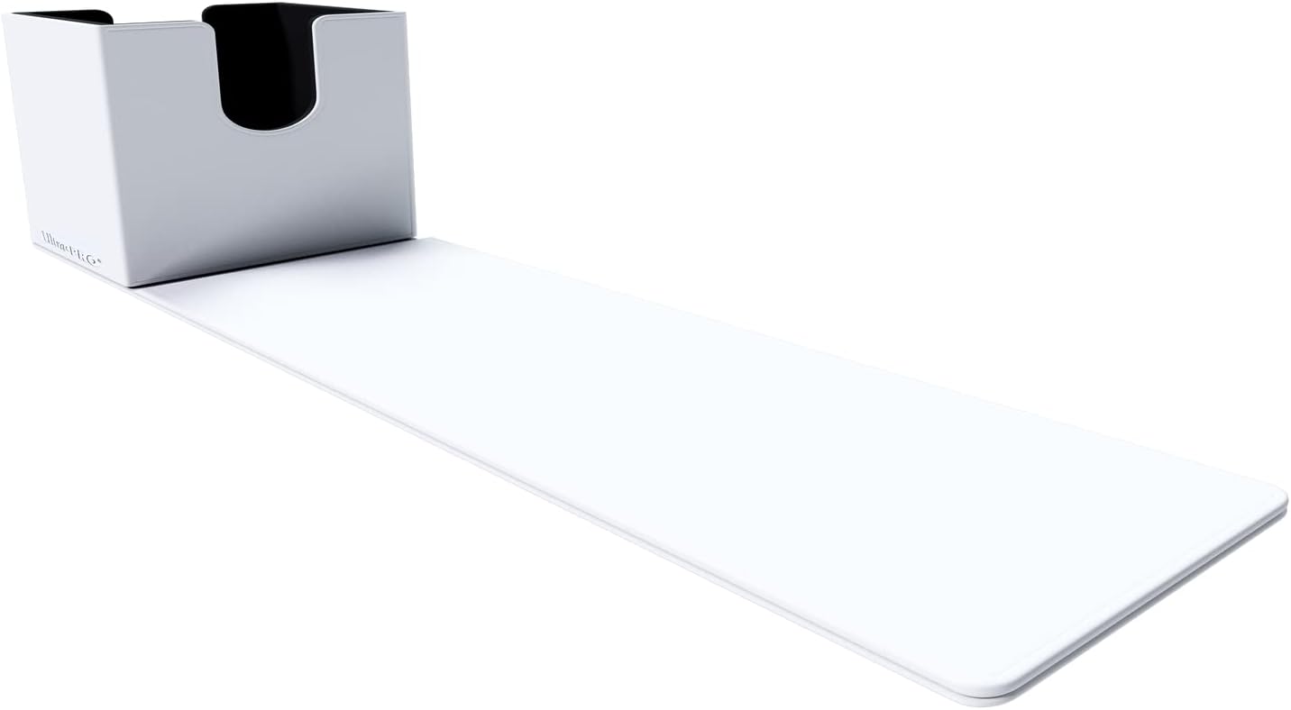 Ultra Pro - Vivid Alcove Edge White: Protect & Store Valuable Cards Deck Box for Pokemon/Magic/YuGiOh Cards, Sports Cards, Baseball Cards, Collectible Card Storage Deck Box