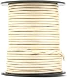 Xsotica Metallic Round Leather Cords-1.0 MM Leather Cord (Pearl Metallic, 3.0 Meters(3 Yard))