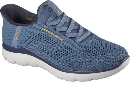 Skechers - Mens Summits - Perfo Slip On Shoes, Color Slate, Size: 12 W US
